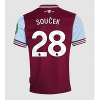 Moški Nogometni dresi West Ham United Tomas Soucek #28 Domači 2024-25 Kratek Rokav